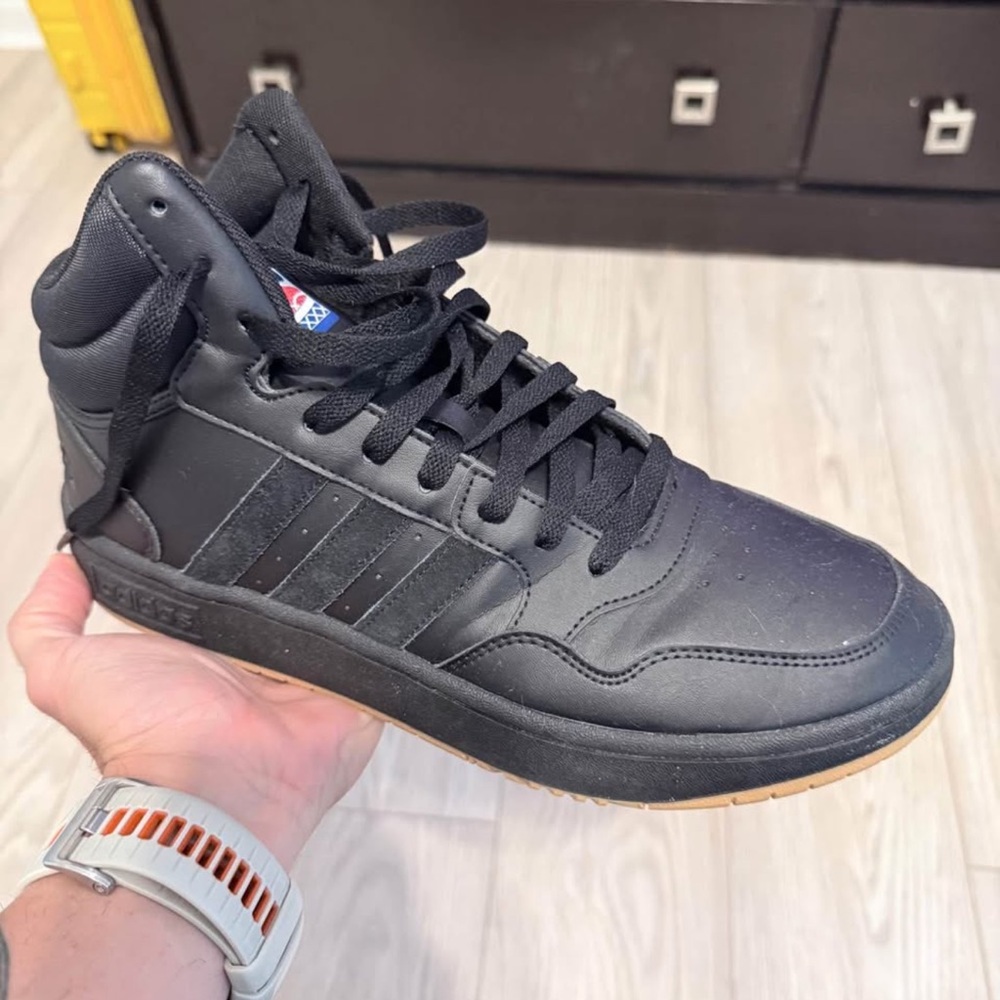 Adidas Men's Black High-Top Sneakers